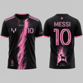 Lionel Messi #10 Black Pink GOAT Soccer Jersey