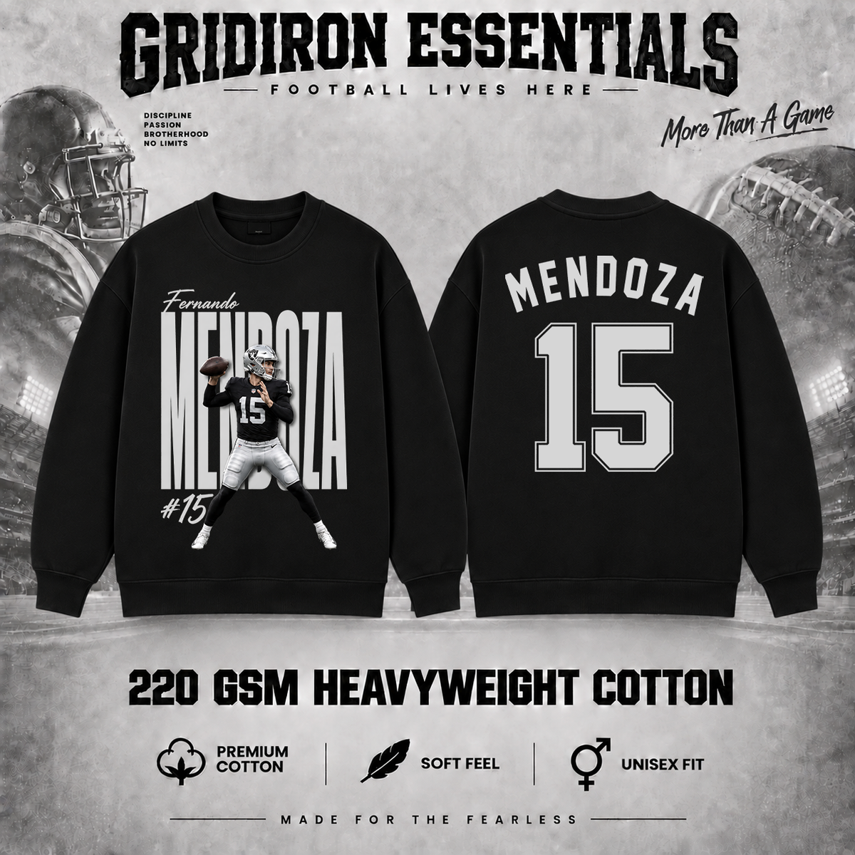 Fernando Mendoza #15 Football Graphic T-Shirt