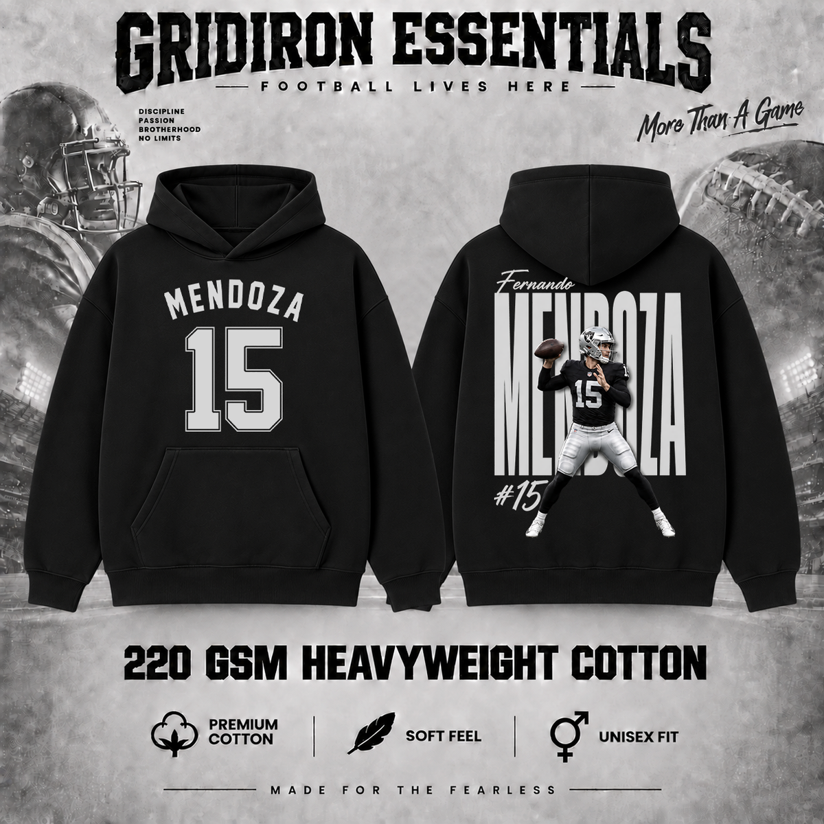 Fernando Mendoza #15 Football Graphic T-Shirt