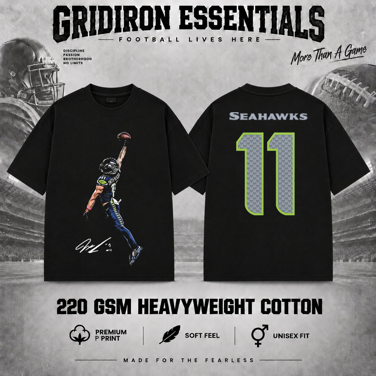 Jaxon Smith-Njigba #11 Football Graphic T-Shirt