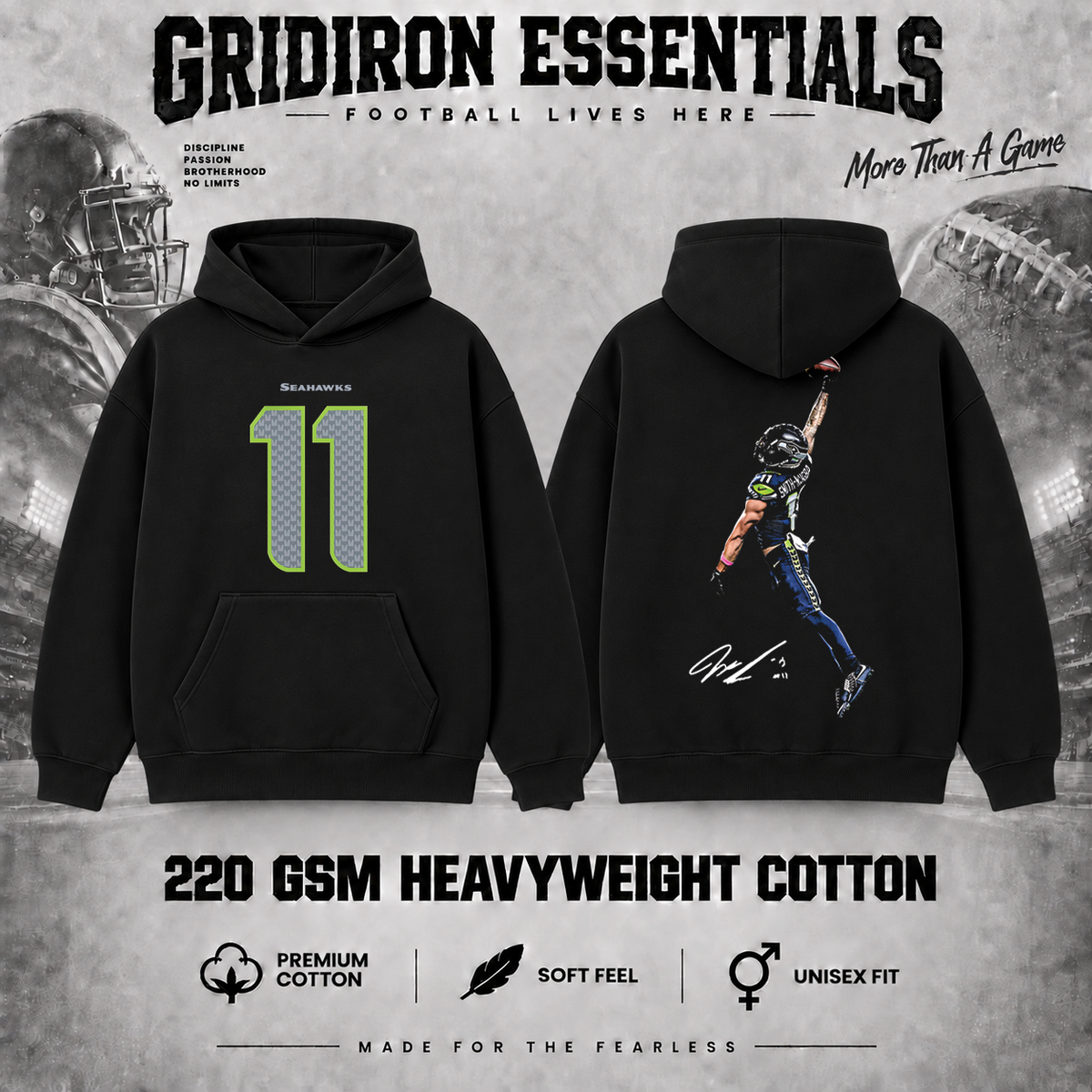 Jaxon Smith-Njigba #11 Football Graphic T-Shirt